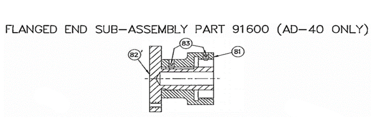 Mechanicalsnubber replacementparts ad40 cat1