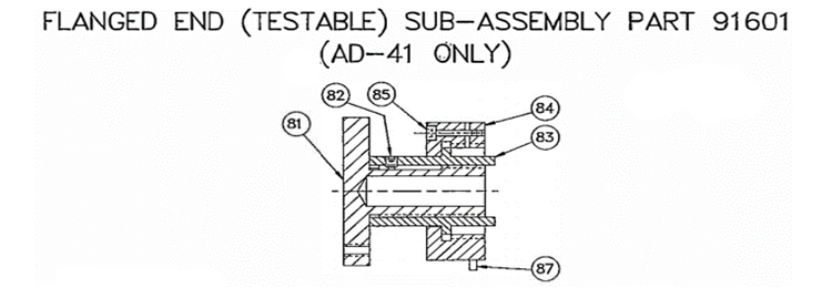 Mechanicalsnubber replacementparts ad40 cat2