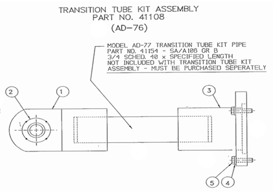 Mechanicalsnubber replacementparts ad40 cat5