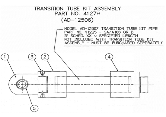 Mechanical snubber replacement parts ad12500 cat4