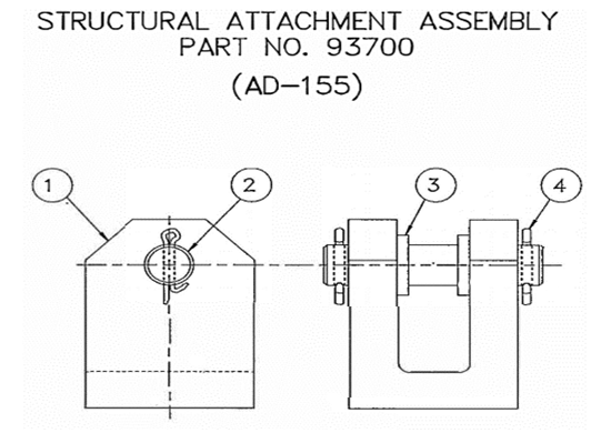 Mechanicalsnubber replacementparts ad150 cat5