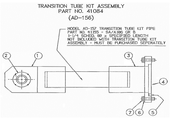 Mechanicalsnubber replacementparts ad150 cat6