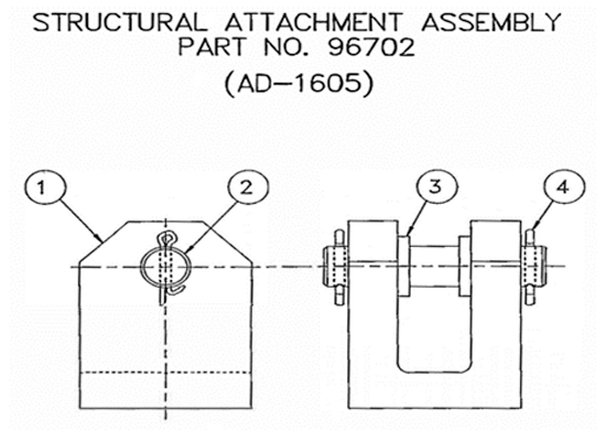 Mechanical snubber replacement parts ad1600 cat3