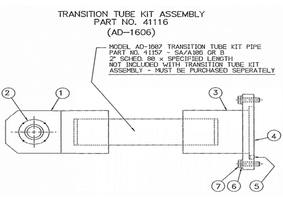 Mechanical snubber replacement parts ad1600 cat4