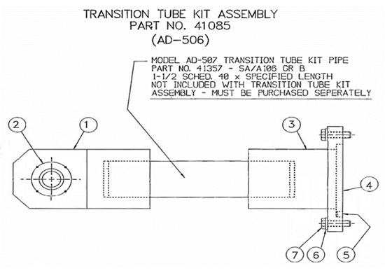 Mechanicalsnubber replacementparts ad500 cat6