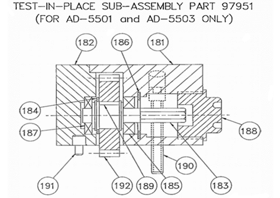 Mechanical snubber replacement parts ad5500 cat1