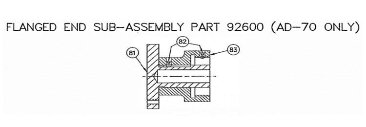 Mechanicalsnubber replacementparts ad70 cat1