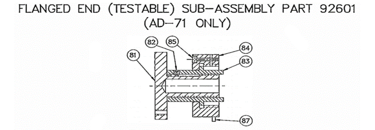 Mechanicalsnubber replacementparts ad70 cat2