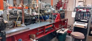 Testing area for snubbers at Fronek Anchor/Darling. The company has maintained this dedicated area since 1978.