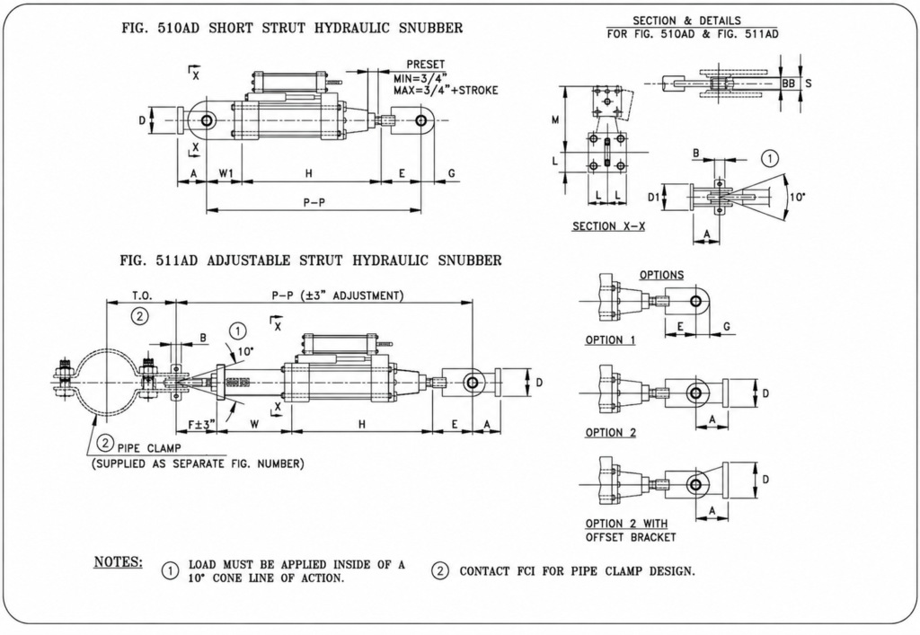 Schematic Diagram of Hydraulic Snubber